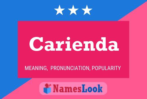 Carienda Name Poster