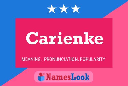 Carienke Name Poster