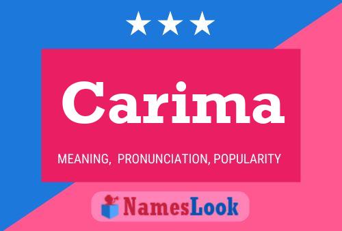 Carima Name Poster