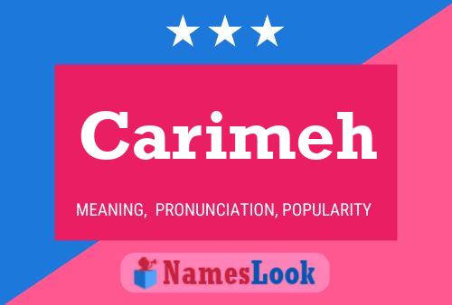 Carimeh Name Poster