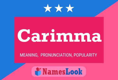 Carimma Name Poster