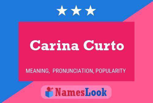 Carina Curto Name Poster