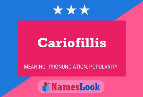 Cariofillis Name Poster