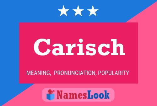 Carisch Name Poster