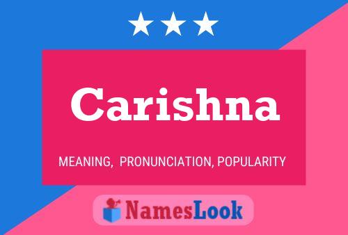 Carishna Name Poster