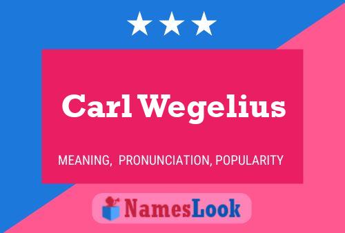 Carl Wegelius Name Poster