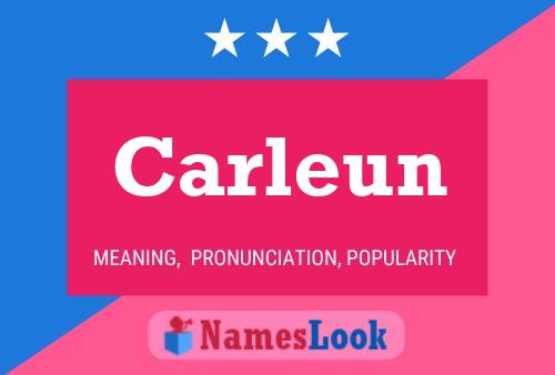 Carleun Name Poster