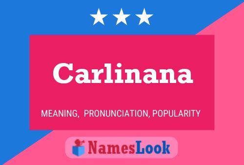 Carlinana Name Poster