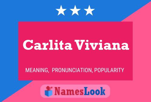 Carlita Viviana Name Poster