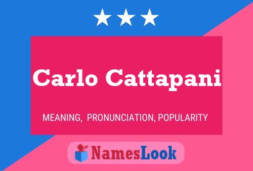 Carlo Cattapani Name Poster