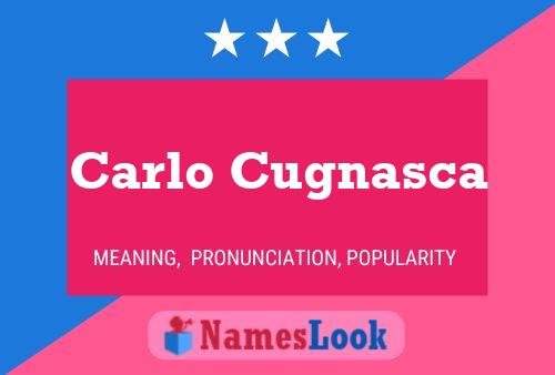 Carlo Cugnasca Name Poster