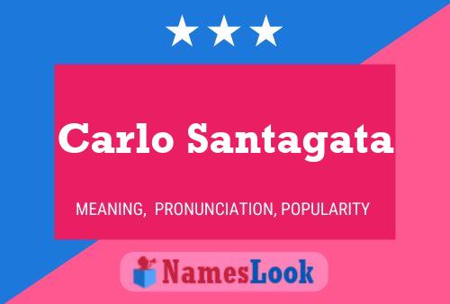 Carlo Santagata Name Poster