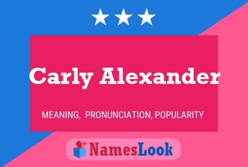 Carly Alexander Name Poster