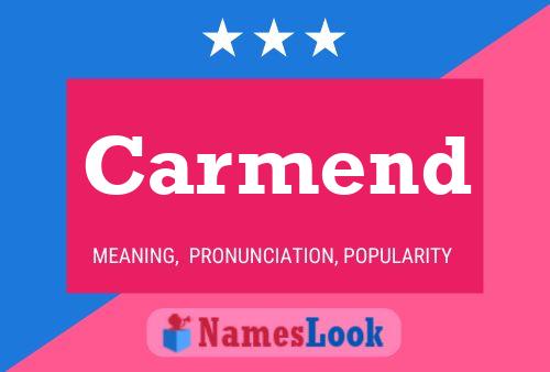 Carmend Name Poster