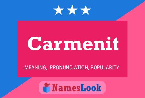 Carmenit Name Poster