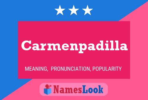 Carmenpadilla Name Poster