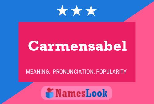 Carmensabel Name Poster