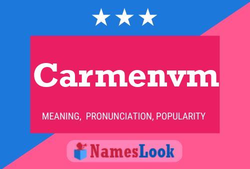 Carmenvm Name Poster