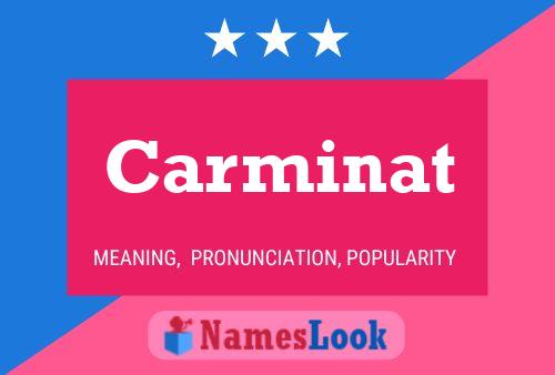 Carminat Name Poster