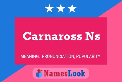 Carnaross Ns Name Poster