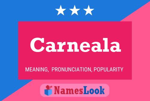 Carneala Name Poster