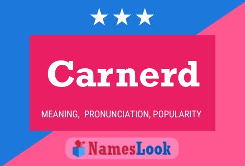 Carnerd Name Poster