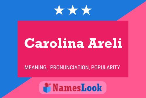 Carolina Areli Name Poster