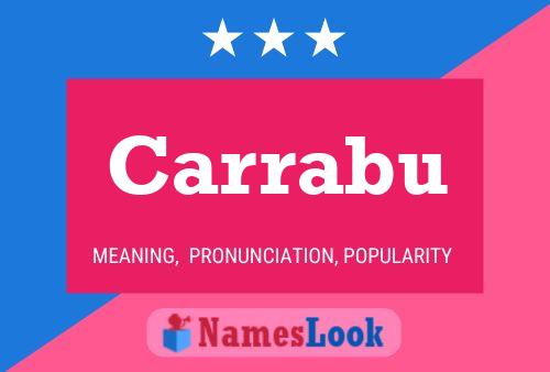 Carrabu Name Poster