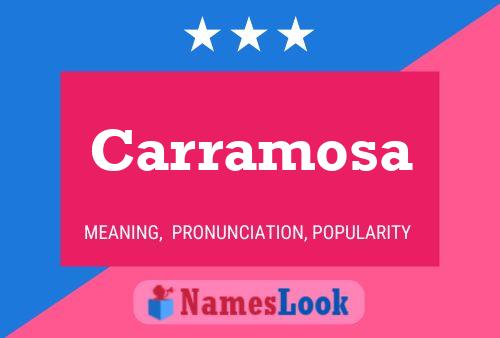 Carramosa Name Poster