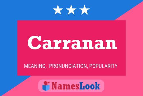 Carranan Name Poster