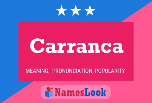 Carranca Name Poster