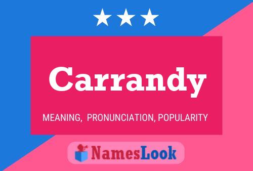 Carrandy Name Poster