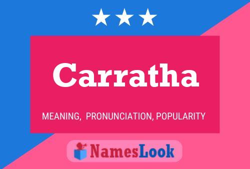 Carratha Name Poster