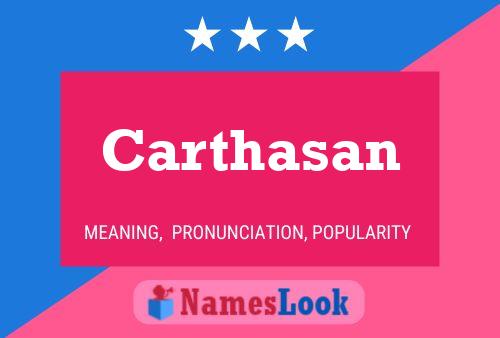 Carthasan Name Poster