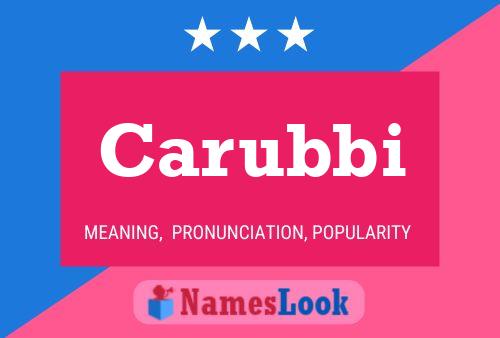 Carubbi Name Poster