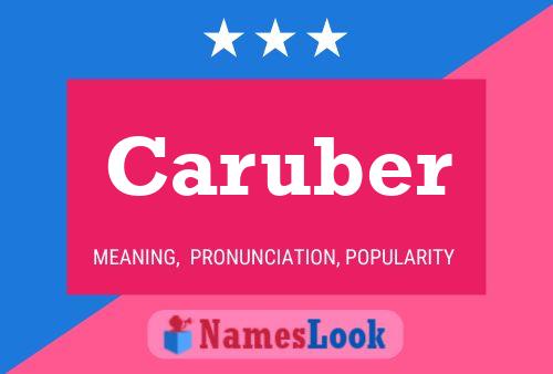 Caruber Name Poster