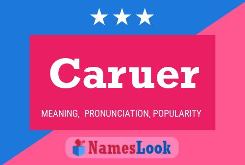 Caruer Name Poster