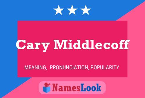 Cary Middlecoff Name Poster