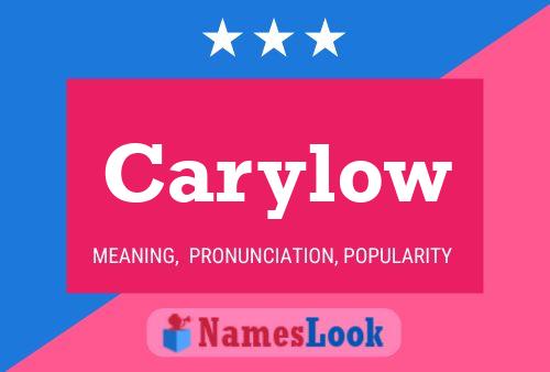 Carylow Name Poster