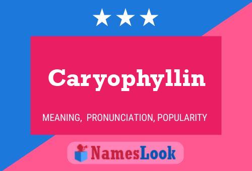 Caryophyllin Name Poster