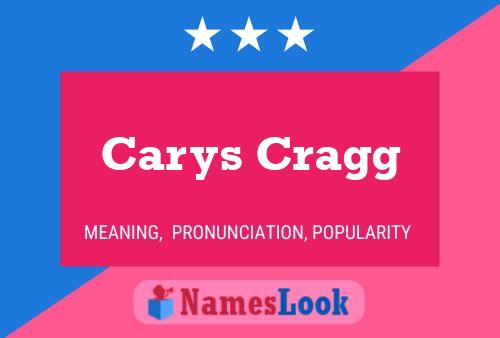 Carys Cragg Name Poster