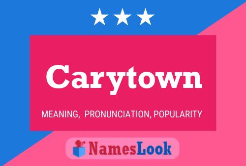 Carytown Name Poster