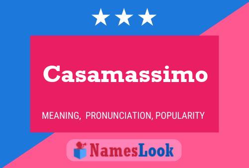 Casamassimo Name Poster