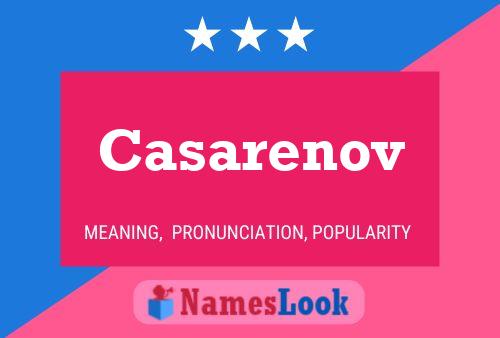 Casarenov Name Poster