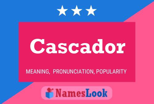 Cascador Name Poster