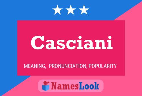 Casciani Name Poster