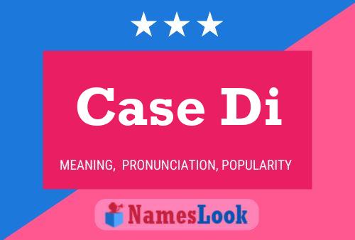 Case Di Name Poster