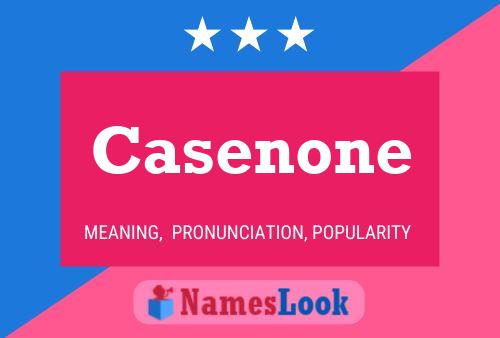 Casenone Name Poster