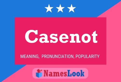 Casenot Name Poster