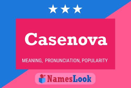 Casenova Name Poster